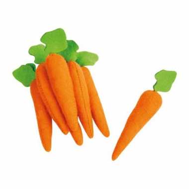 14x stuks speelgoed decoratie wortels van vilt 10 cm