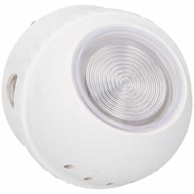 1x led nachtlampje/verlichting draaibaar wit licht 5 cm
