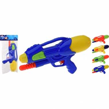 1x waterpistolen/waterpistool groen van 30 cm kinderspeelgoed