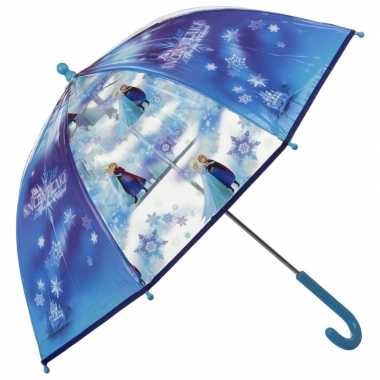 Blauwe disney frozen paraplu 70 cm