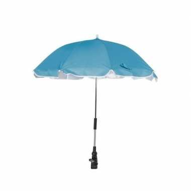 Blauwe parasol voor stoel of kinderwagen 100 cm