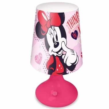 Disney minnie mouse tafellamp/nachtlamp 18 cm voor kinderen
