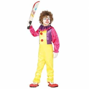 Horror clown freak verkleed kostuum voor kinderen