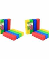 16x gekleurde fantasie klei blokken 100 gram creatief speelgoed voor kinderen