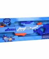 1x grote waterpistolen waterpistool blauw van 77 cm kinderspeelgoed