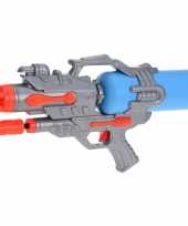 1x waterpistolen waterpistool oranje blauw van 46 cm kinderspeelgoed