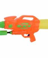 1x waterpistolen waterpistool oranje van 47 cm kinderspeelgoed