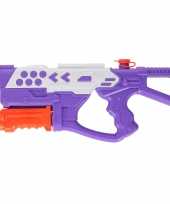 1x waterpistolen waterpistool paars van 42 cm kinderspeelgoed