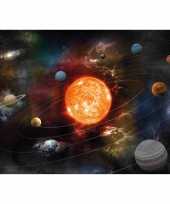 3x posters van planeten in zonnestelsel melkweg voor op kinderkamer school 84 x 59 cm