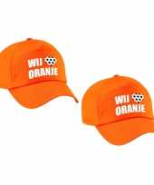 4x stuks holland supporter pet cap wij houden van oranje ek wk voor kinderen