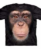 Aap t-shirt chimpansee voor kinderen
