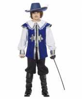 Blauw musketiers kostuum voor kinderen
