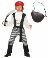 Compleet piraten kostuum maat 110 116 voor kinderen