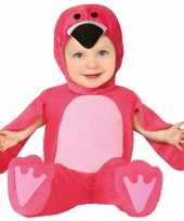 Dierenpak flamingo verkleed kostuum voor baby peuter 12 24 mnd