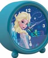Disney frozen kinder wekker klokje blauw 11 5 x 12 cm