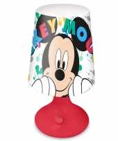 Disney mickey mouse tafellamp nachtlamp 18 cm voor kinderen