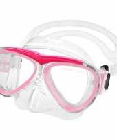 Duikmasker duikbril pvc roze voor kinderen