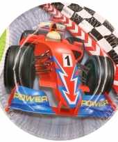 Formule 1 kinderfeest bordjes 12x stuks