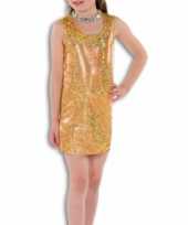 Gouden glitter jurk voor meisjes