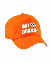 Holland supporter pet cap wij houden van oranje ek wk voor kinderen