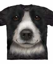 Honden t-shirt border collie voor kinderen