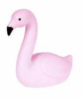 Kunststof nachtlamp led flamingo roze 15 cm