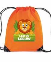 Leo de leeuw rugtas gymtas oranje voor kinderen
