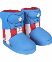 Marvel captain america 3d sloffen pantoffels voor jongens