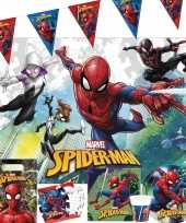 Marvel spiderman kinderfeest tafeldecoratie pakket 2 6 personen