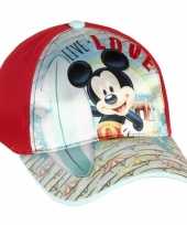 Mickey mouse petje rood