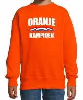 Oranje kampioen sweater trui holland nederland supporter ek wk voor kinderen