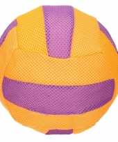 Oranje paars zachte mesh speelgoed bal voor kinderen 23 cm