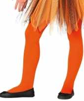 Oranje panty 15 denier voor meisjes