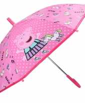 Peppa pig big kinderparaplu voor jongens meisjes 71 cm