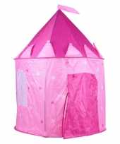 Prinsessen kasteel speeltent roze 125 cm