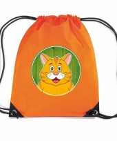 Rode katten poes rugtas gymtas oranje voor kinderen