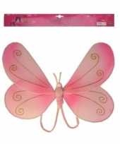 Roze vlinder vleugels voor kinderen 10100066