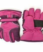 Ski handschoenen voor meisjes waterproof paars