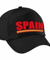 Spain supporter pet cap spanje zwart kinderen