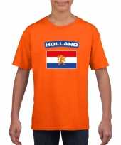 T shirt met hollandse vlag oranje kinderen