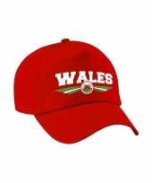 Wales landen pet baseball cap rood kinderen