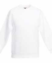 Witte katoenmix sweater voor jongens